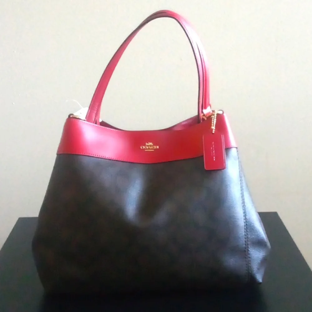 NWT Coach Hallie Canvas Bag - Picture 1 of 4